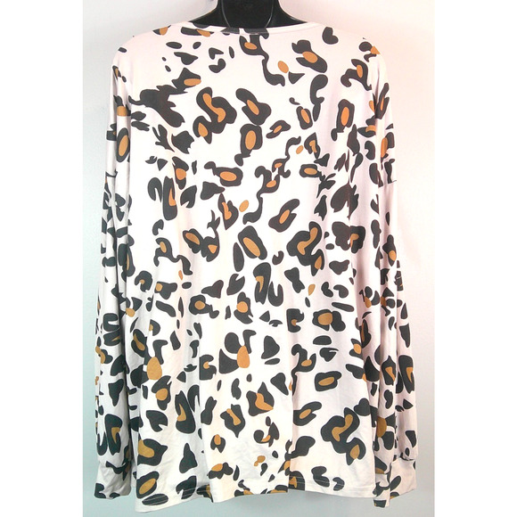 Shein Leopard Long sleeve Shirt Women's 1x/2x - Picture 3 of 5